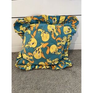 Tweetie‎ Bird Pillow Home Made Approx. 16" X 13"